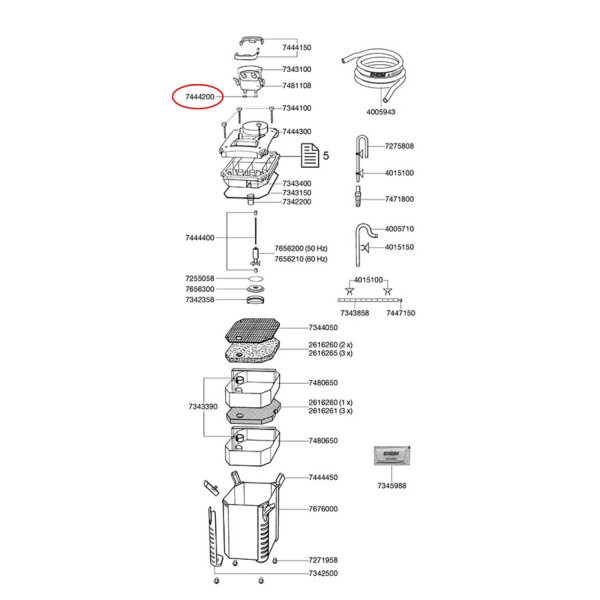 EHEIM Satz Dichtungsringe zu Adapter 2226-2328/2227-2329
