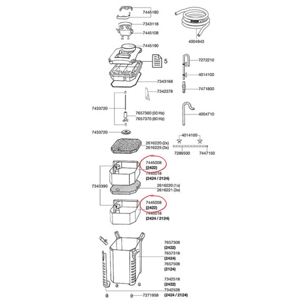 EHEIM Filtereinsatz 2222/2322