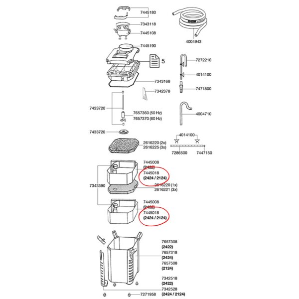 EHEIM Filtereinsatz 2224/2324