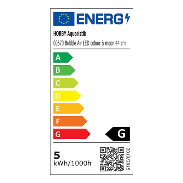 HOBBY Bubble Air LED colour & moon 44 cm