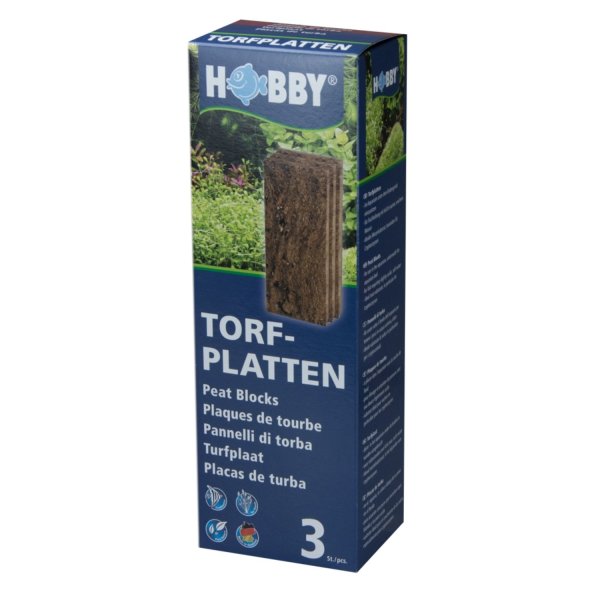 HOBBY Torfplatten, 3 Stück 8 x 20 x 1,8 cm