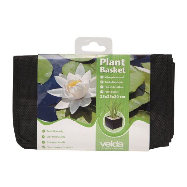 Velda Plant Basket eckig schwarz 25 x 25 x 20 cm