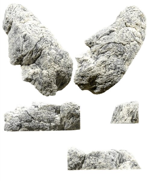 Back to Nature Aquarium Modul White Limestone B L: 78cm B: 25cm H: 29cm