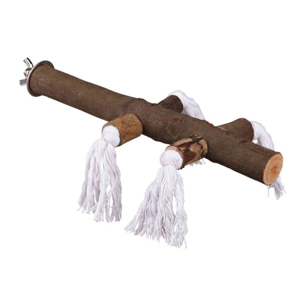 TRIXIE Natural Living Sitzstange mit Tau, 25 cm/ø 25 mm