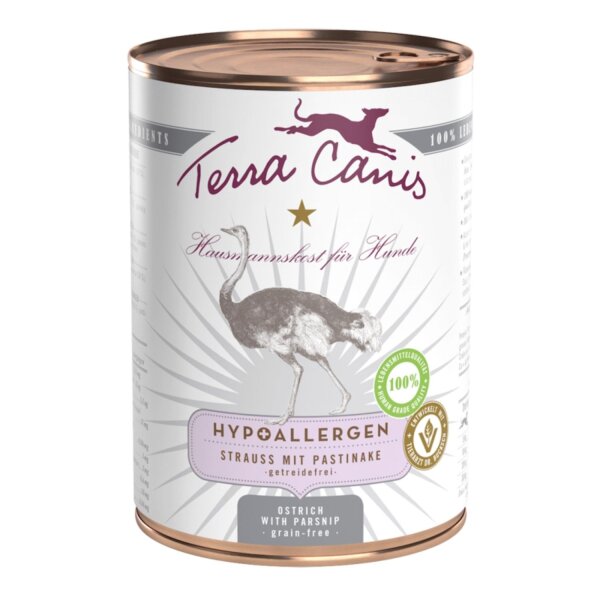 Terra Canis Hypoallergen Strauß mit Pastinake 400 g
