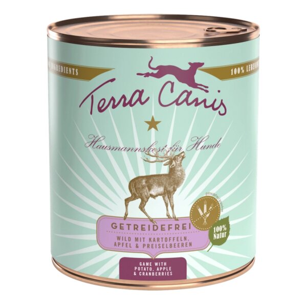 Terra Canis getreidefrei Wild mit Kartoffel, Apfel und Preiselbeeren 800 g
