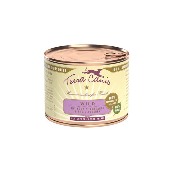 Terra Canis Classic Wild mit Kürbis, Preiselbeeren und Vollkornnudeln 200 g