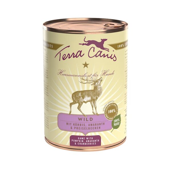 Terra Canis Classic Wild mit Kürbis, Preiselbeeren und Vollkornnudeln 400 g
