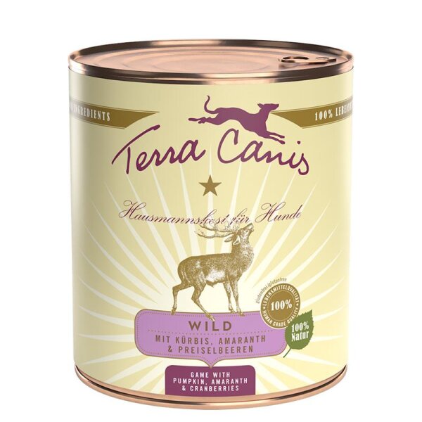 Terra Canis Classic Wild mit Kürbis, Preiselbeeren und Vollkornnudeln 800 g