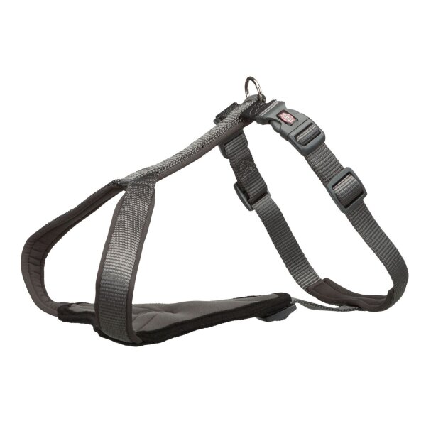 TRIXIE Premium Y-Geschirr, XXS-XS: 27-32 cm/10 mm, graphit