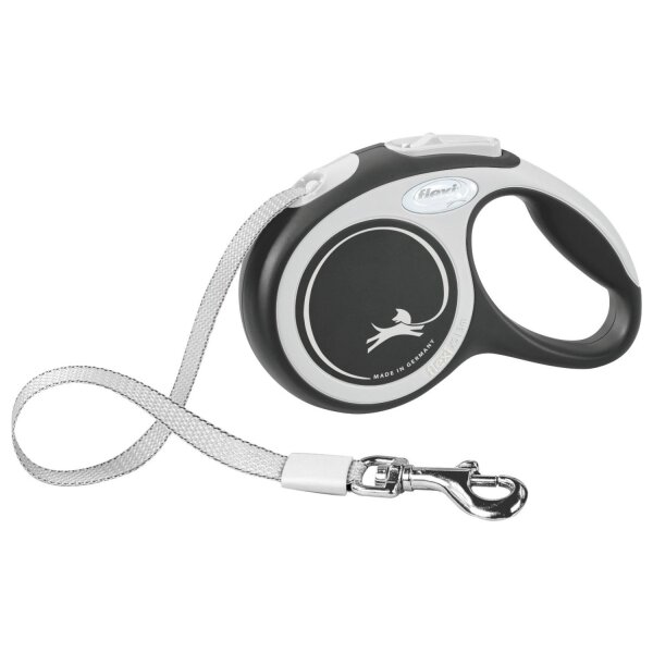 flexi New COMFORT Gurt schwarz S, 5 m (bis 15kg)