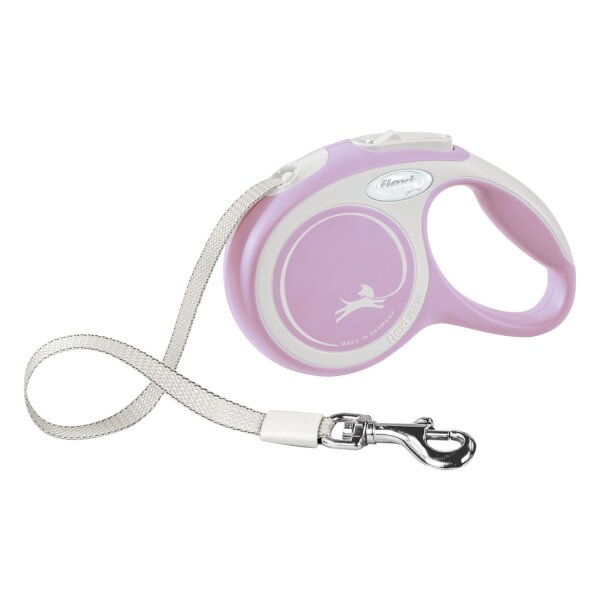 flexi New COMFORT Gurt rosa S, 5 m (bis 15kg)