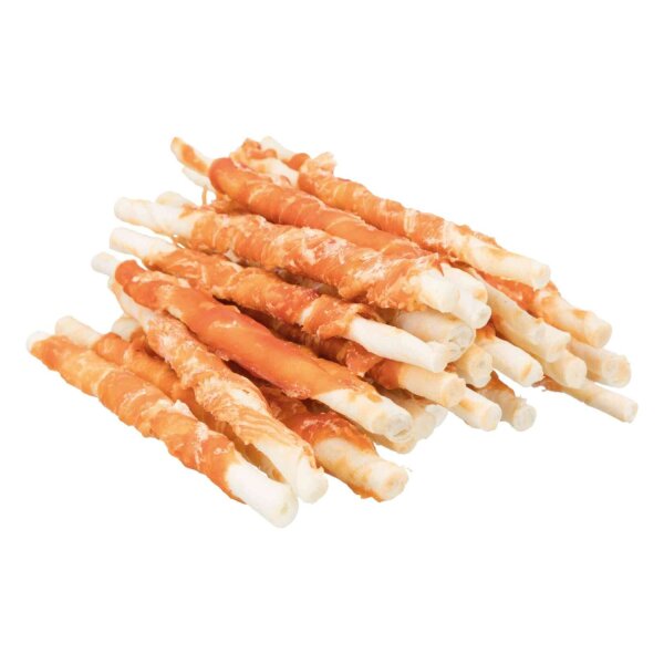 TRIXIE Denta Fun Chicken Chewing Roll 12 cm (30 Stk. verpackt)
