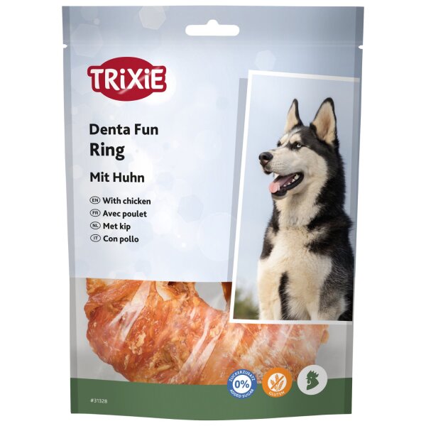 TRIXIE Denta Fun Chicken Chewing Ring 1 Stk. Ø 10 cm (verpackt)