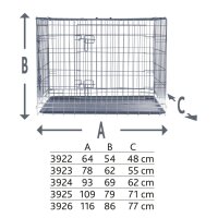 TRIXIE Hundebox Home M: 78 x 62 x 55 cm