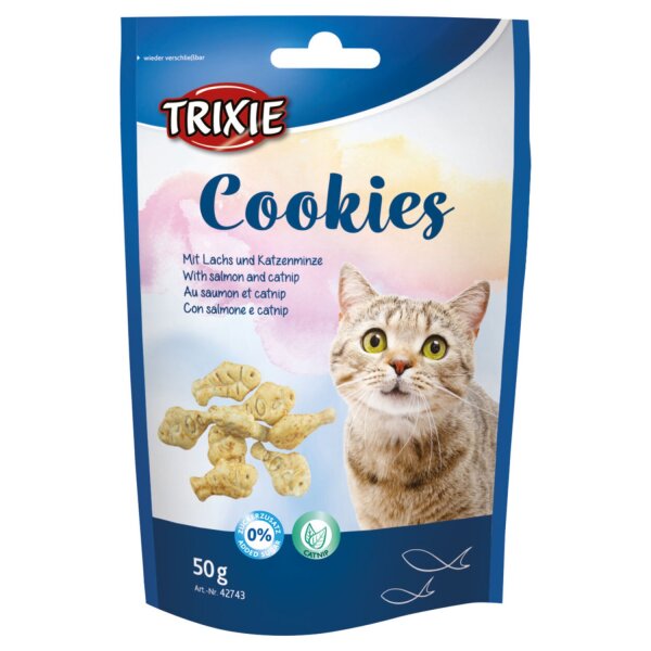TRIXIE Cookies mit Lachs & Katzenminze