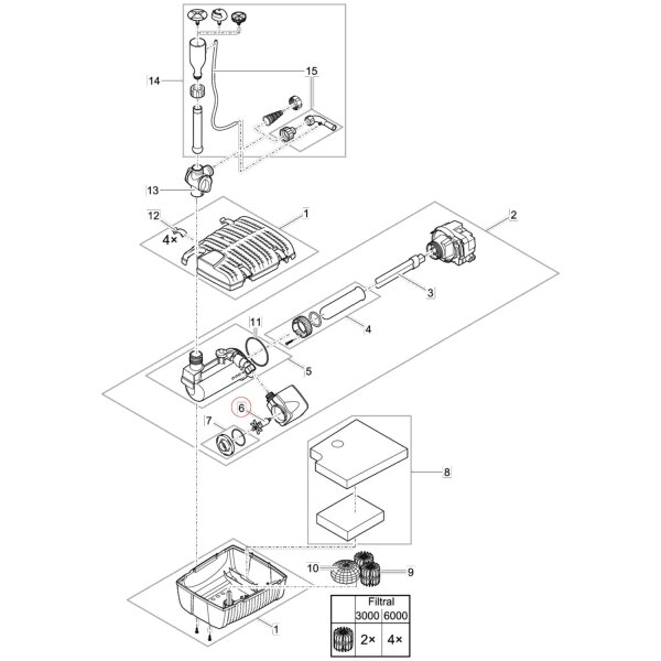 Oase Ersatzrotor kpl. ASE 1500 magnetisiert