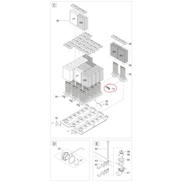 Oase Dichtung Schaumhalter BioTec 36