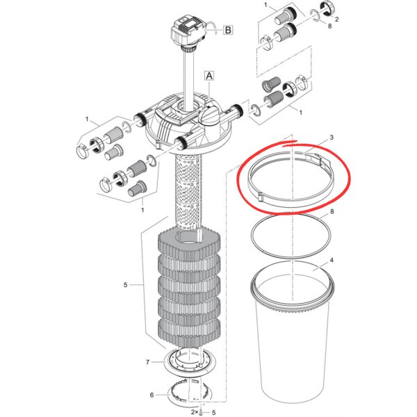 Oase BG Spannring FiltoClear