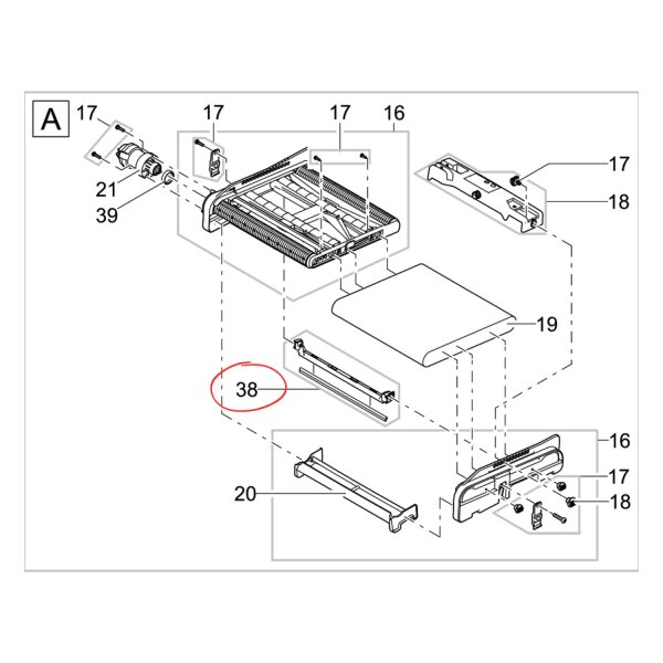 Oase BG Bürstenhalter ScreenMatic