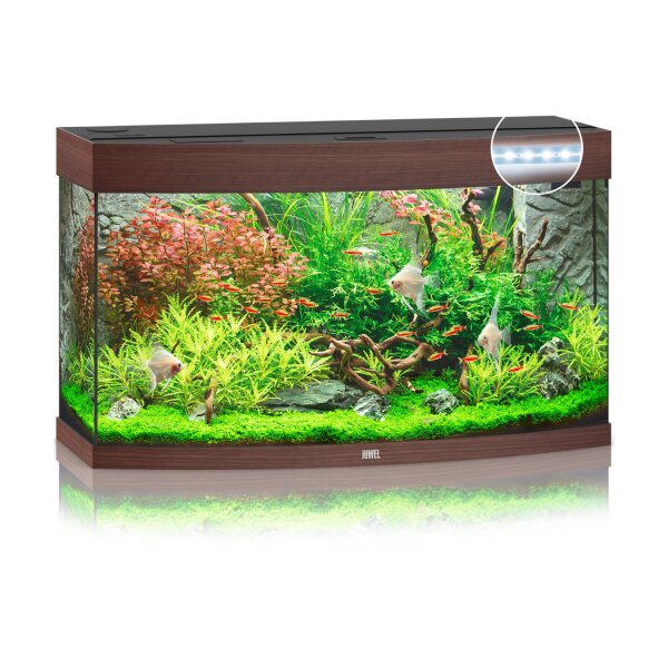 JUWEL Vision 180 LED dunkles Holz