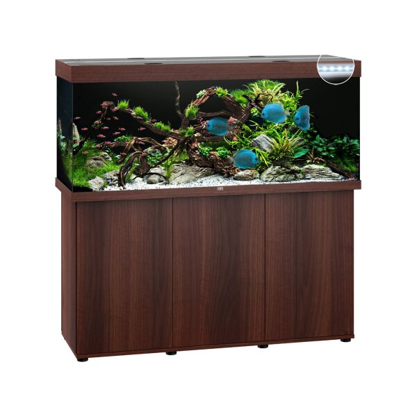 JUWEL Rio 450 LED SBX dunkles Holz Kombination