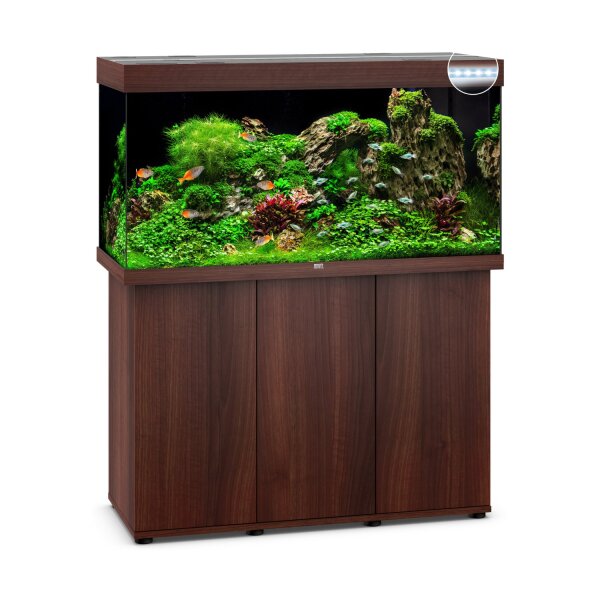 JUWEL Rio 350 LED SBX dunkles Holz Kombination