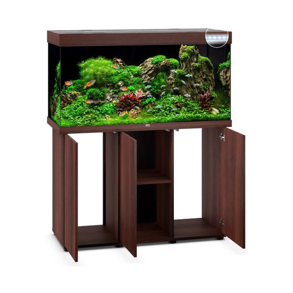 JUWEL Rio 350 LED SBX dunkles Holz Kombination