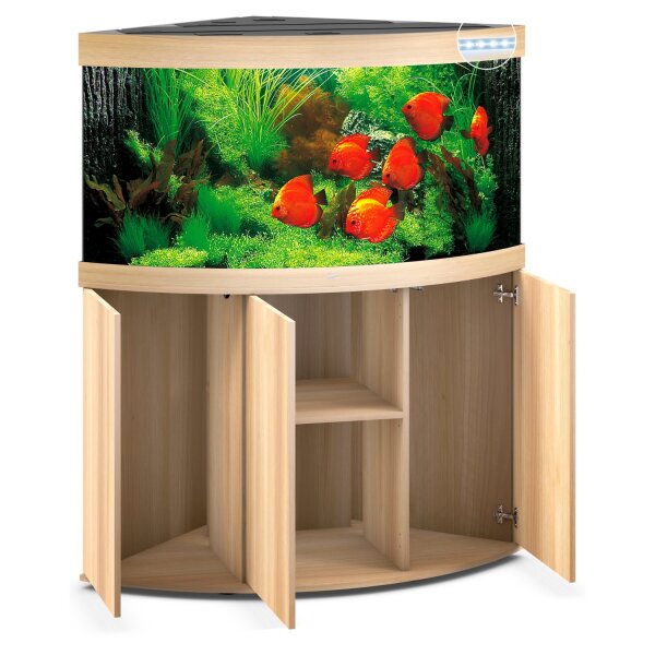 JUWEL Trigon 350 LED SBX helles Holz Kombination