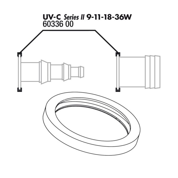 JBL AquaCristal UV-C 9,11,18,36W O-Ring Ansch.