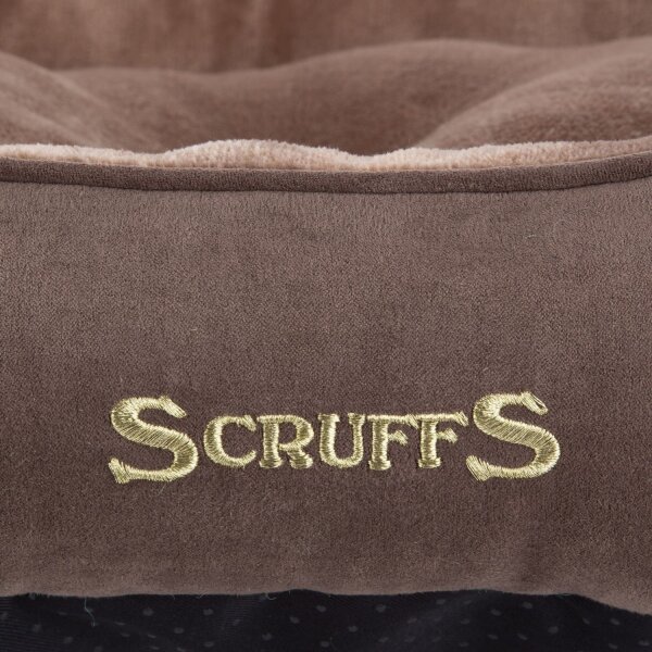 Scruffs Chester Box Bed Chocolate L: 75 x 60 cm