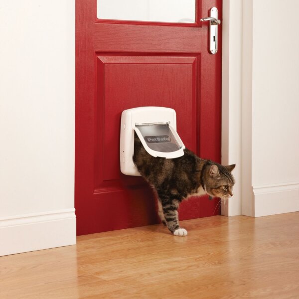PetSafe Staywell® Deluxe Magnetische Katzenklappe weiß