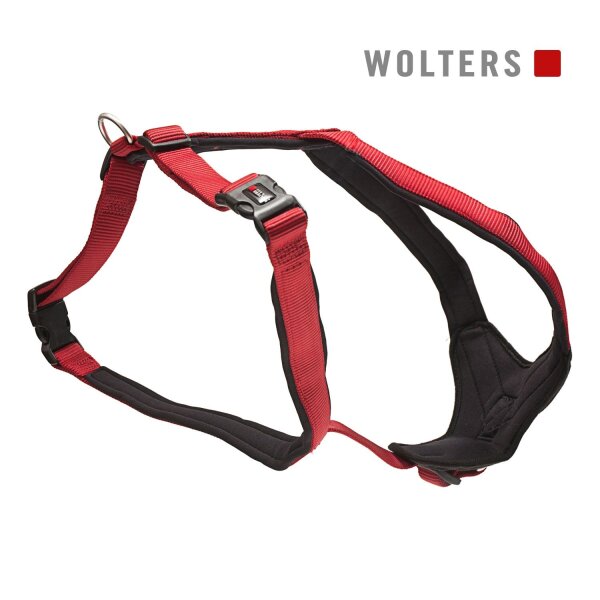 Wolters Geschirr Professional Comfort rot/schwarz 80-95 cm x 35 mm