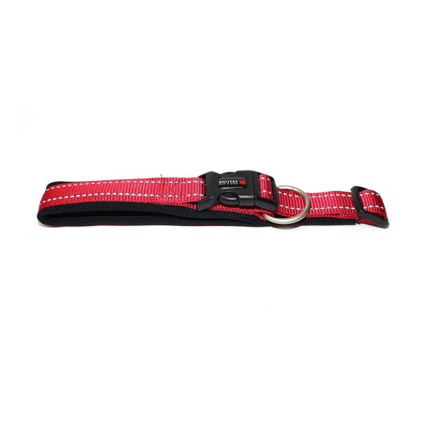 Wolters Halsband Soft & Safe reflektierend 35-40cm x 30mm cayenne/schwarz