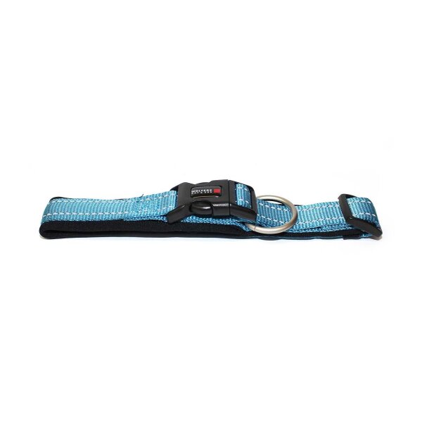 Wolters Halsband Soft & Safe reflektierend 60-65cm x 35mm aqua/schwarz