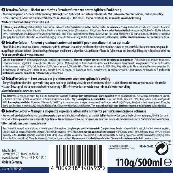 Tetra TetraPro Colour Multi-Crisps 500 ml