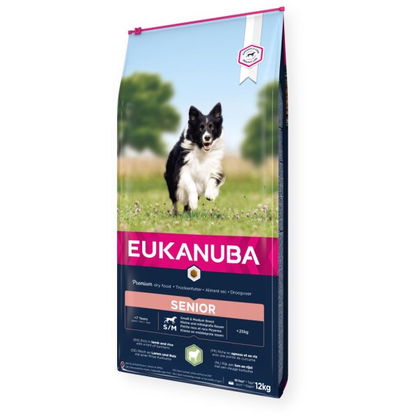 Eukanuba Senior S/M Lamm und Reis 12 kg