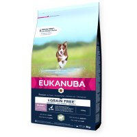 Eukanuba Grain Free Puppy S/M Lamm 3 kg