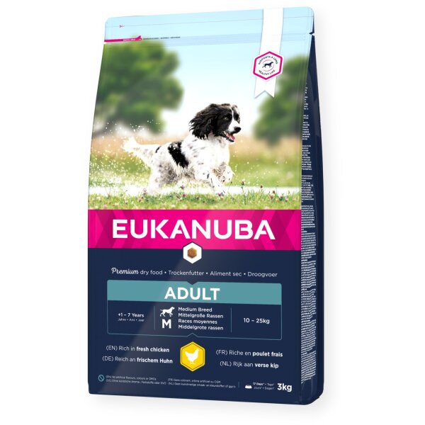Eukanuba Adult Huhn Medium 3 kg