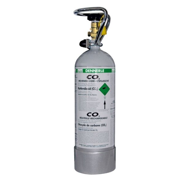 Dennerle CO2 Mehrwegflasche 2000g grau