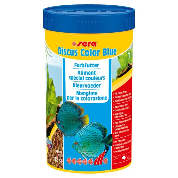 sera Farbfutter SoftGranulat Discus Color Blue 250 ml