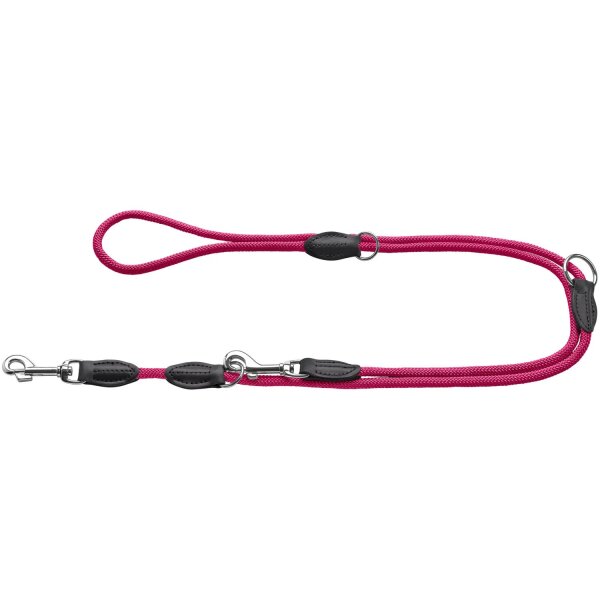 Hunter Verstellbare Führleine Freestyle himbeer 8 mm x 200 cm