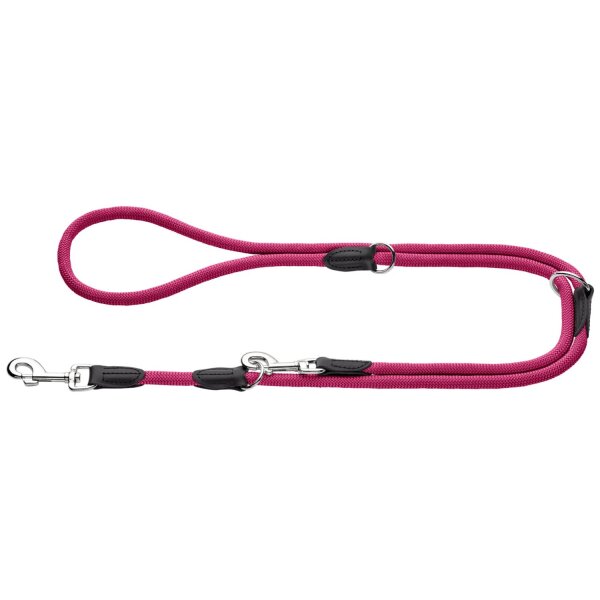 Hunter Verstellbare Führleine Freestyle himbeer 10 mm x 200 cm