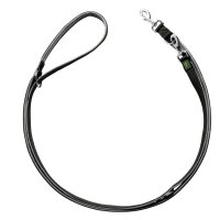 Hunter Verst.Führleine Neopren, 15/200 schwarz/grau, Nylon, Neopren