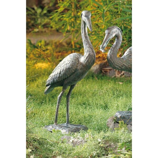 Rottenecker Bronzefigur Graureiher 72 cm