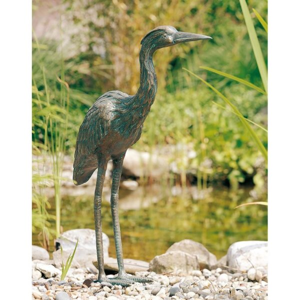 Rottenecker Bronzefigur Graureiher 53 cm
