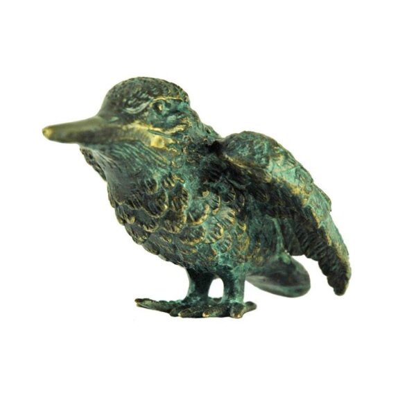 Rottenecker Bronzefigur Eisvogel Flügel offen