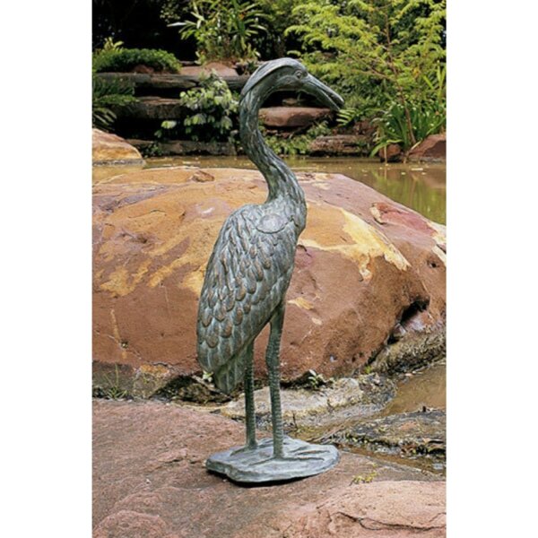 Rottenecker Graureiher wasserspeiend 67 cm