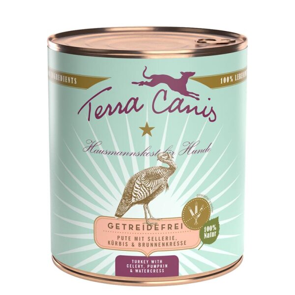 Terra Canis getreidefrei Pute mit Sellerie, Kürbis und Kamille 800 g