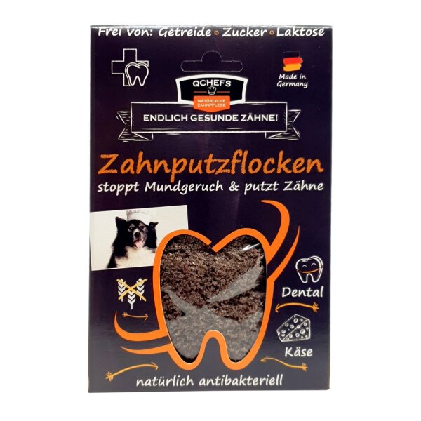 QCHEFS Zahnputzflocken Hunde 90 g
